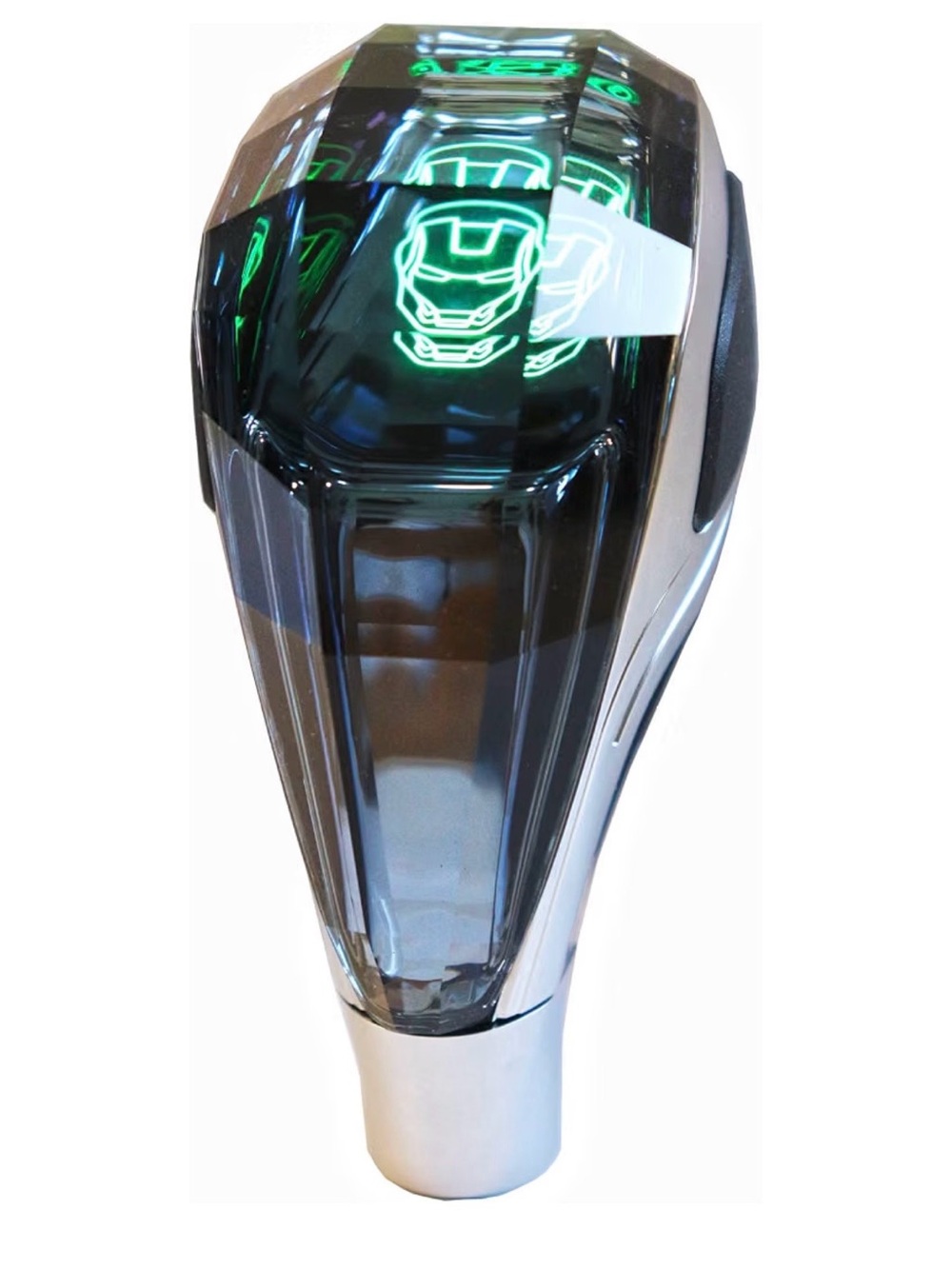 Crystal Gear Shift Knob with Green LED Accent